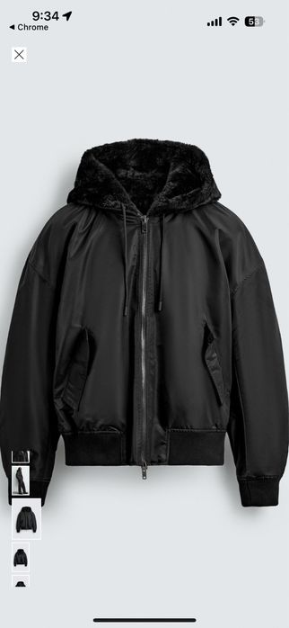 Zara мъжко двулицево зимно яке Л