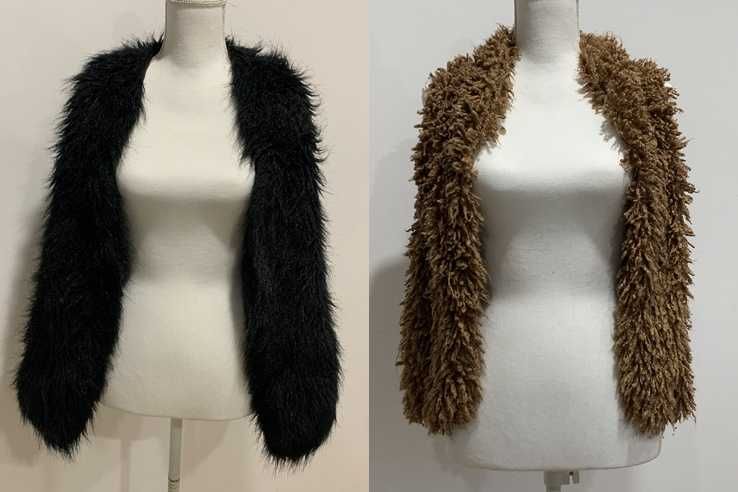 Vand doua veste negru/maro