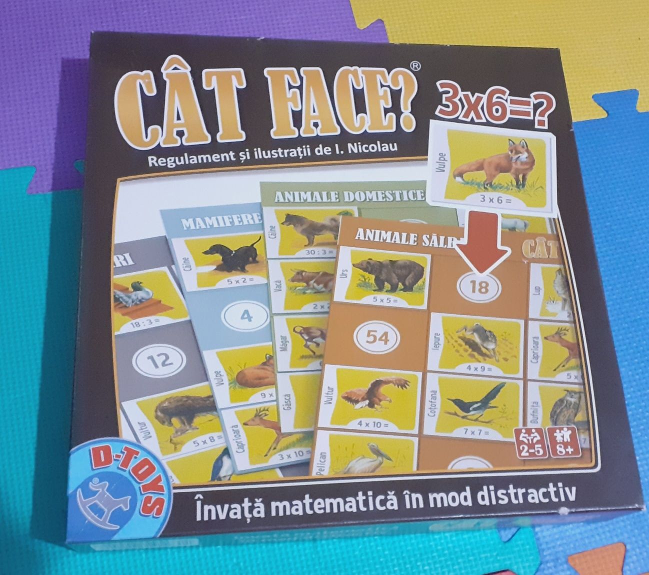 Joc copii matematica CAT FACE