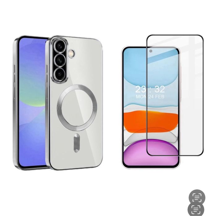 Husa Magnetica Luxury+Folie Sticla Samsung A35/A55/A36/A56/A16/A17/A07