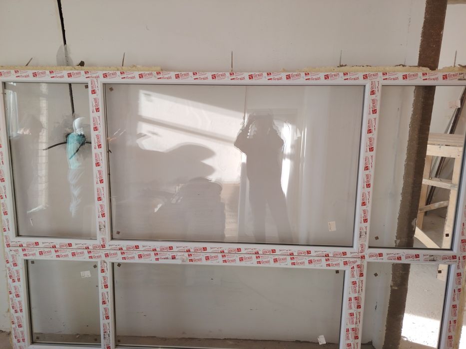 Пластик терезе, окна вместе, комплект 2.70-1.80