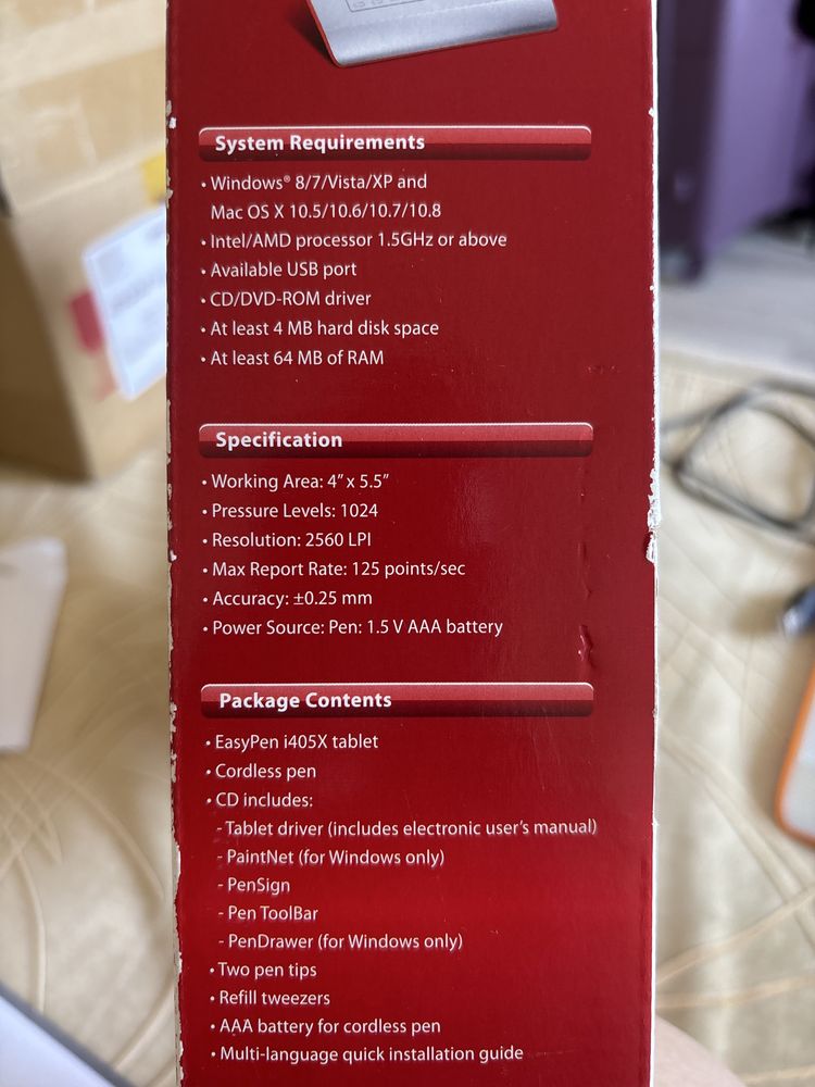 Графический планшет Genius EasyPen i405X