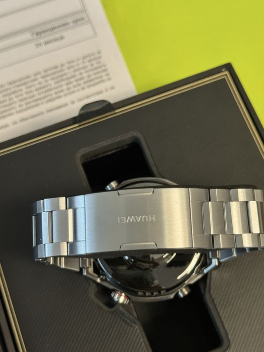 КАТО НОВ 49mm Huawei Watch Ultimate Гаранция Yettel 2027 г. Blue