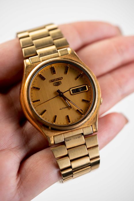 Seiko 5 7s26 Automatic Автомат Златен Оригинал Японски