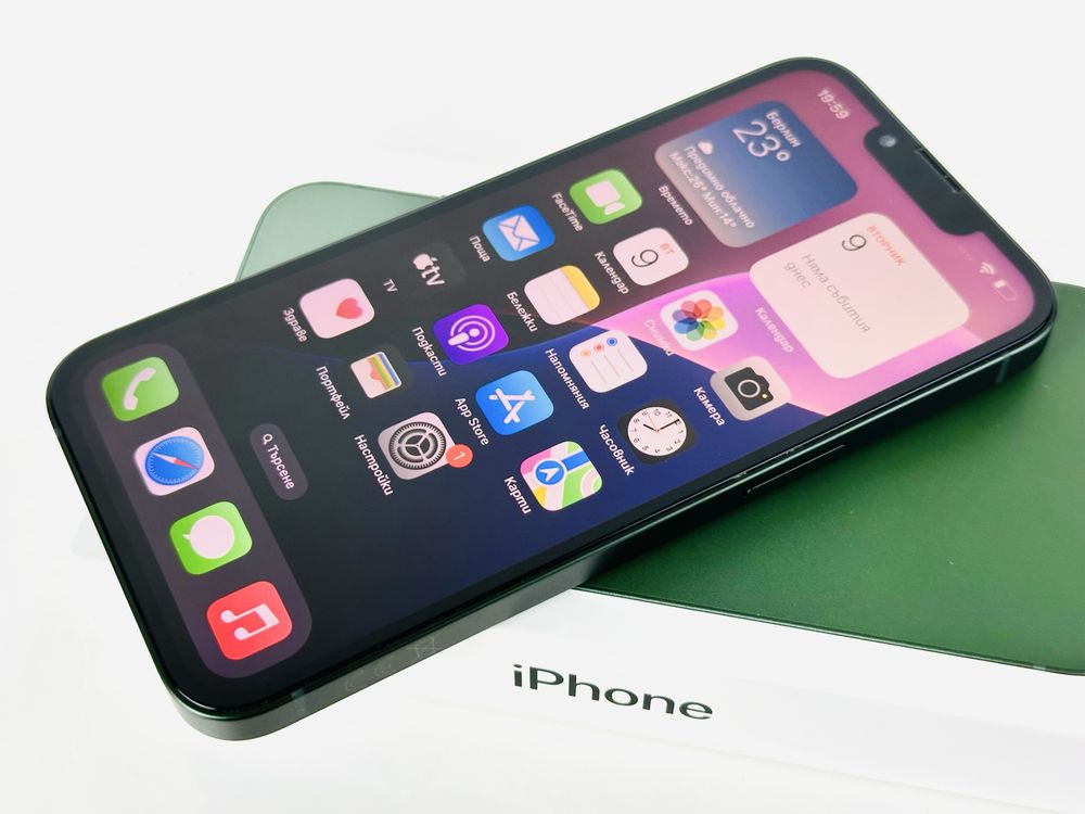 Apple iPhone 13 128GB Green Отличен! Гаранция!