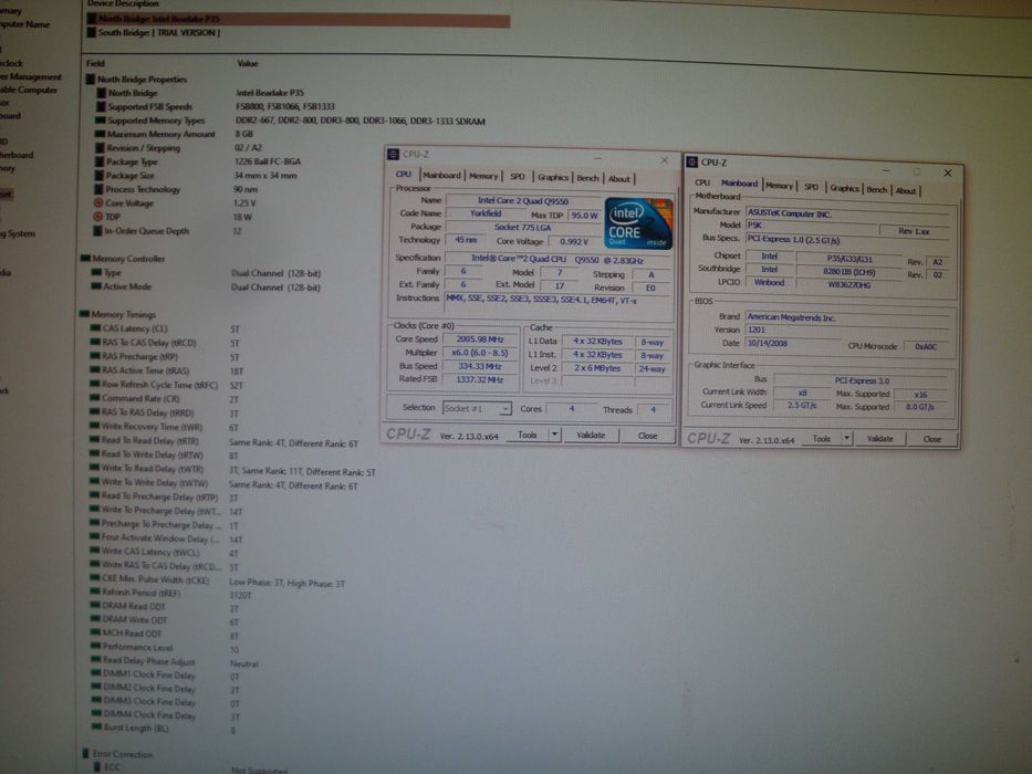 Placa de baza Asus P5K sk LGA 775 DDR2 2x PCIe retro PC colectie