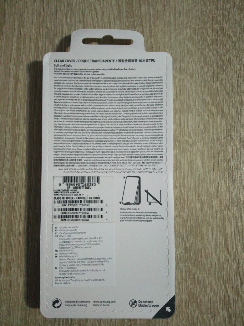Vând husa Originala Clear Protective Cover Samsung Galaxy Note 20