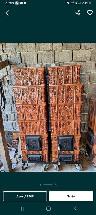 Sobe teracota montate pe cadru