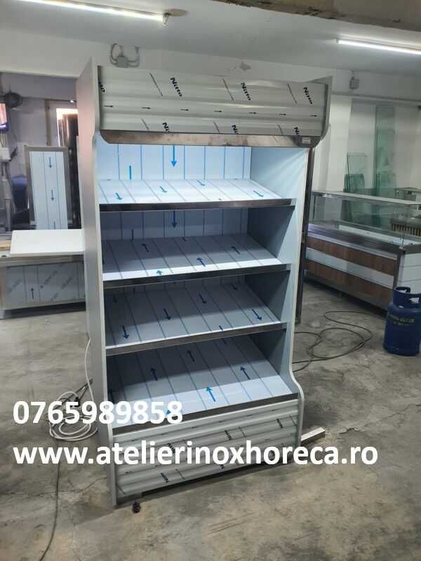 Raft neutru patiserie din inox si pal 1000x800x2000mm