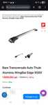 Vand bare longitudinale thule slim,wingbar edge
