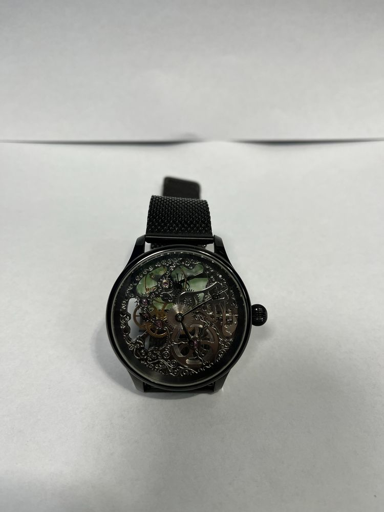 MDM vinde: Ceas Davis Horloge Skeleton 0898, Automatic, Black.