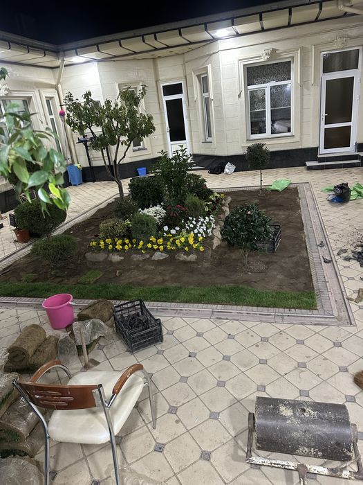 “Landshaft bezatish xizmati: hovlingizni orzudagidek qilamiz.”