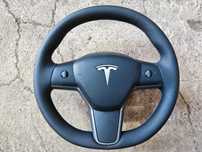 Оригинален Кожен волан Tesla 3 2021 черно кормило Тесла модел 3