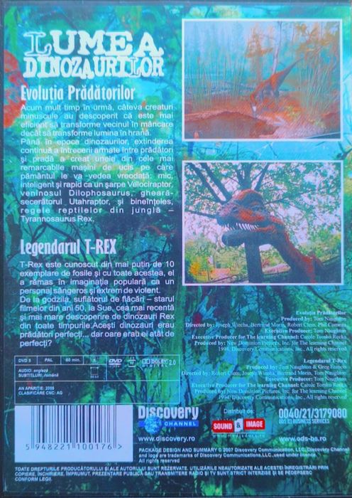 Documentar pentru DVD, Lumea Dinozaurilor
