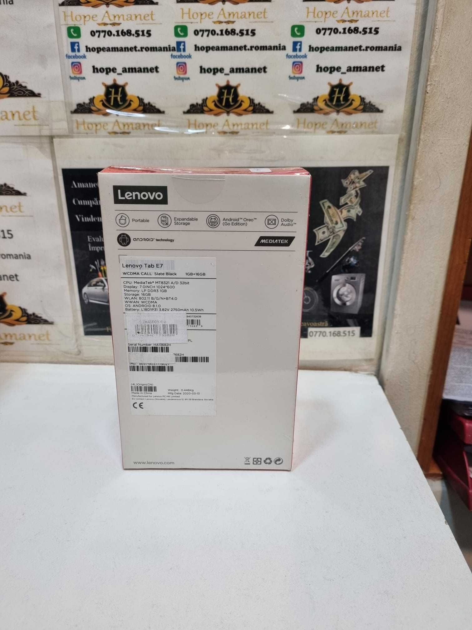 Hope Amanet P3 Lenovo Tab E7