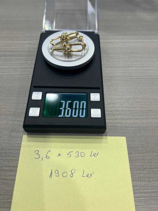 Vând cercei din Aur 585 model Tiffany