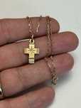 LANT + PANDANTIV AUR 14K - CRUCE - Crucifix - Vintage - 6g - 325lei/gr