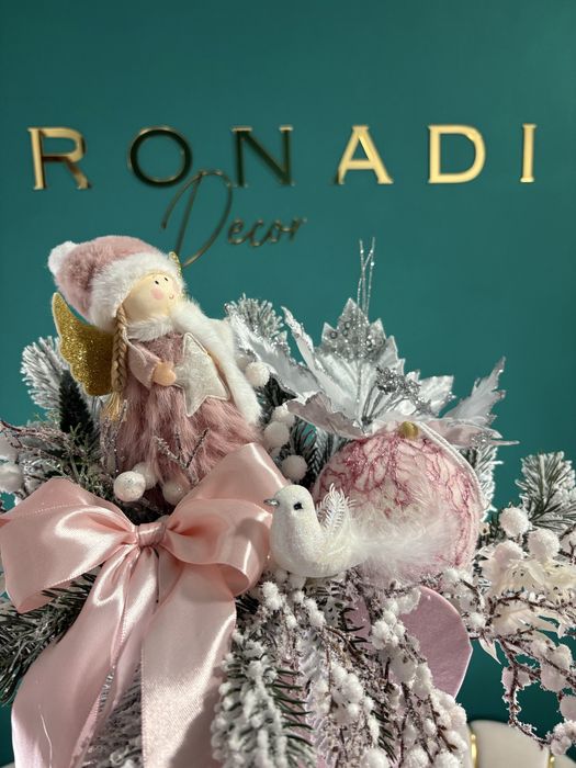 Aranjamente florale de Craciun handmade