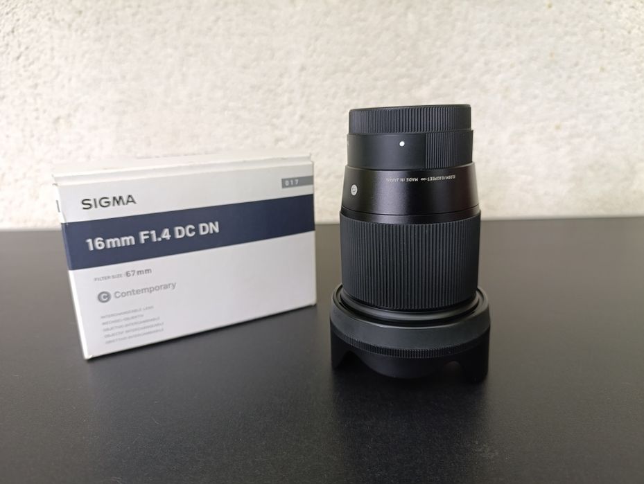obiectiv sigma 16 mm f 1.4 montura sony e mount