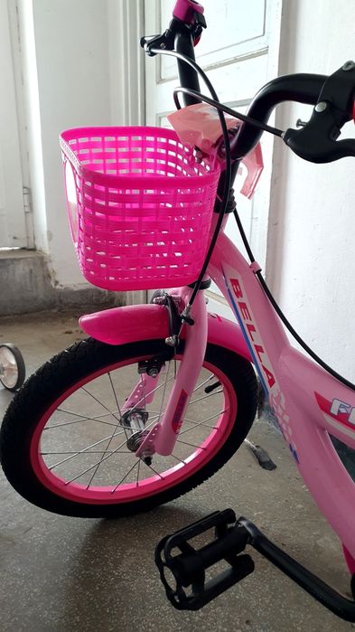 Bicicletă copii roz, Bella 16 inch, Marca Decor Casa