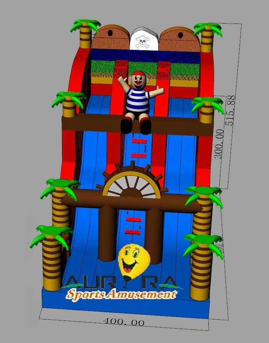 Гигантски надуваем батут с парзалка – Джунгла  Пирати НЕ Разопакован