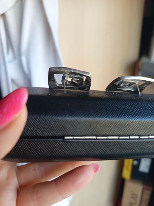 Ръчно изработени, седефени обеци