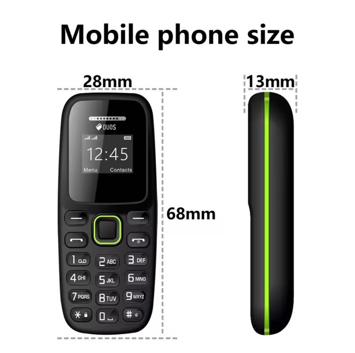 Mini telefon mobil nou liber retea