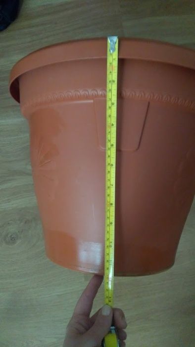 Ghiveci Chianti, cu farfurie (PLastor), diametru 34 cm - UTILIZAT