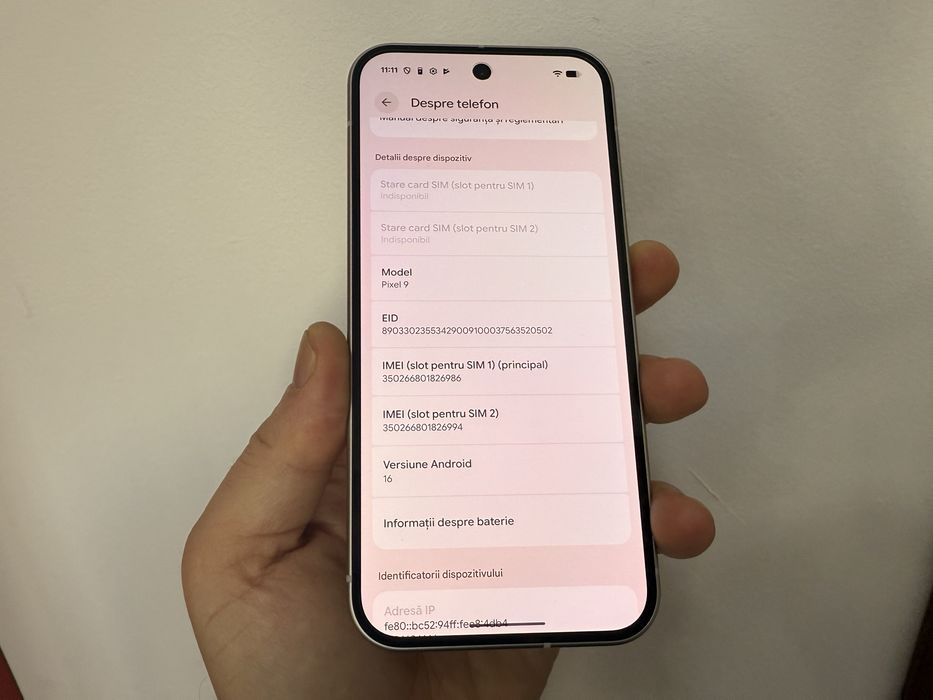 Google Pixel 9, 256 gb, 12 gb ram, 5G, Porcelain, nou