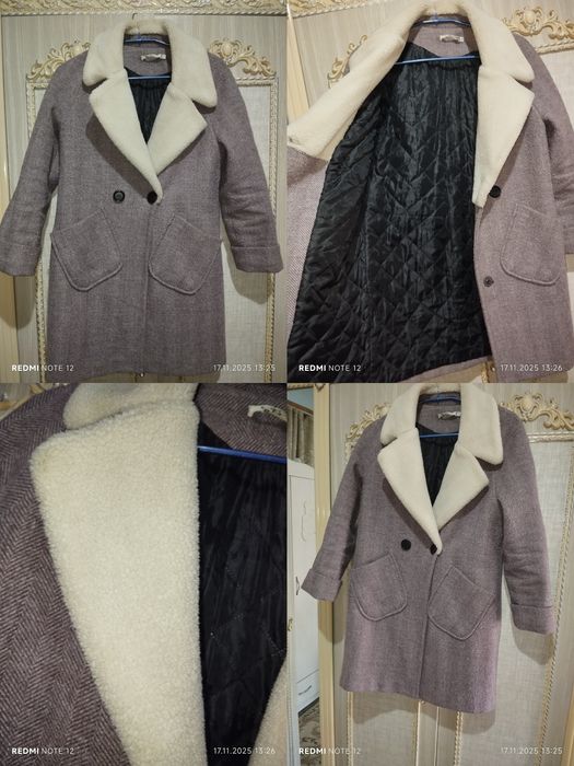 Женское пальто теплое