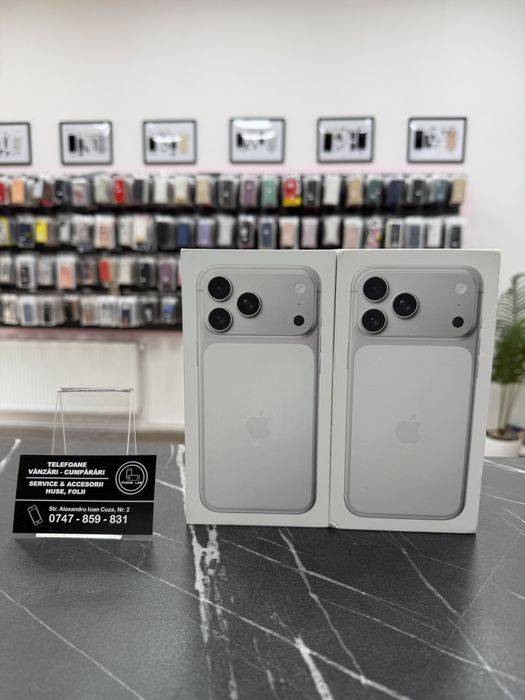 iPhone 17 Pro Max - 256Gb - Silver - NOU - Sigilat - 2 Ani Garantie