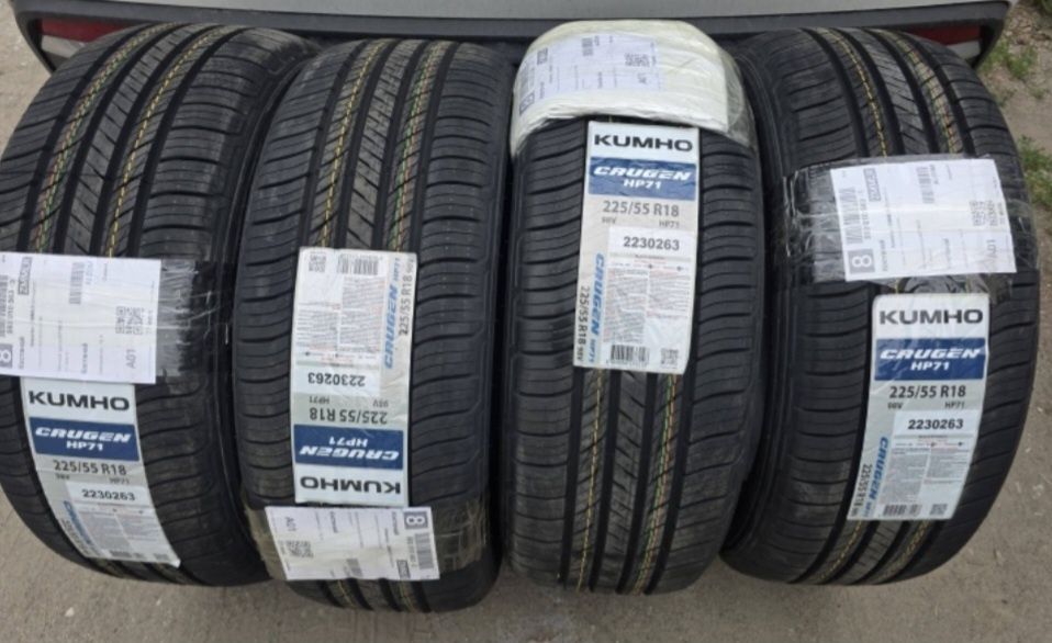 СРОЧНО Продам новую приемиальную 4шт шину KUMHO 225/55R18 2025года вып