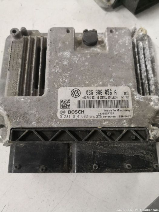 Calculator ECU VOLKSWAGEN TOURAN (1T1, 1T2) [ 2003 - 2010 ] TDI (BKC, BLS, BXE) 77KW|105HP BOSCH 0281014682 OEM 03g906056a
