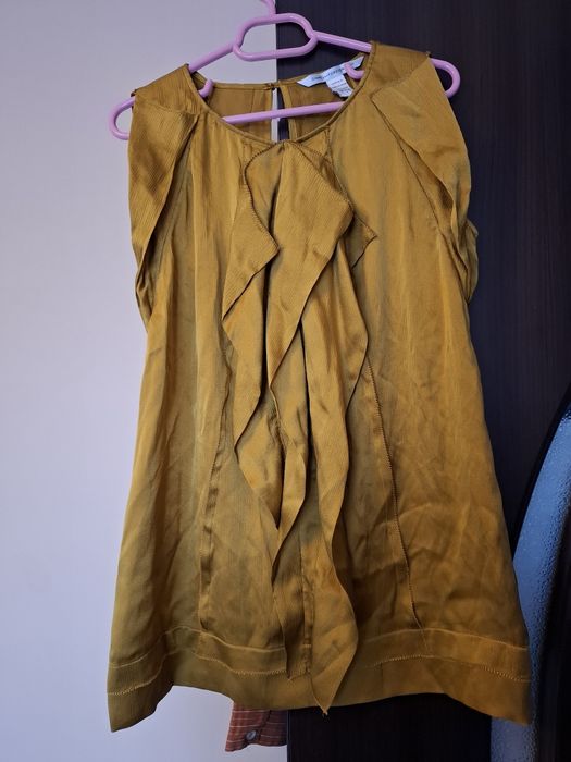 Top maiou bluza Diane von Furstenberg matase naturala