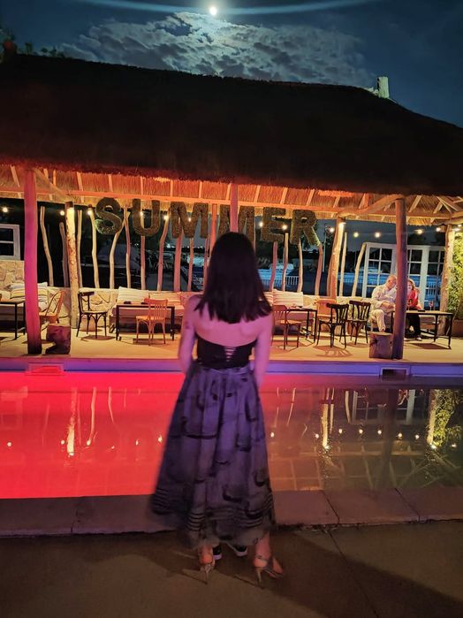 Crop top / corset handmade din piele naturala