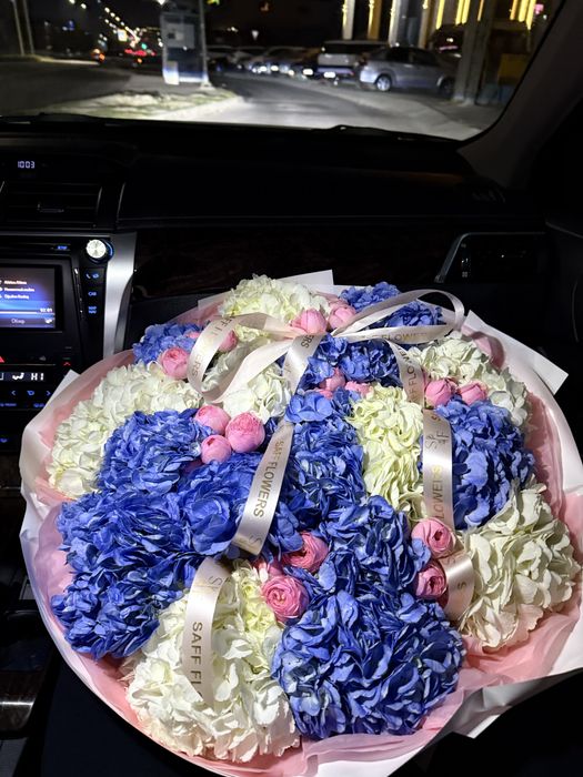 Цветы гортензия 19 ветка пионы 7 ветка