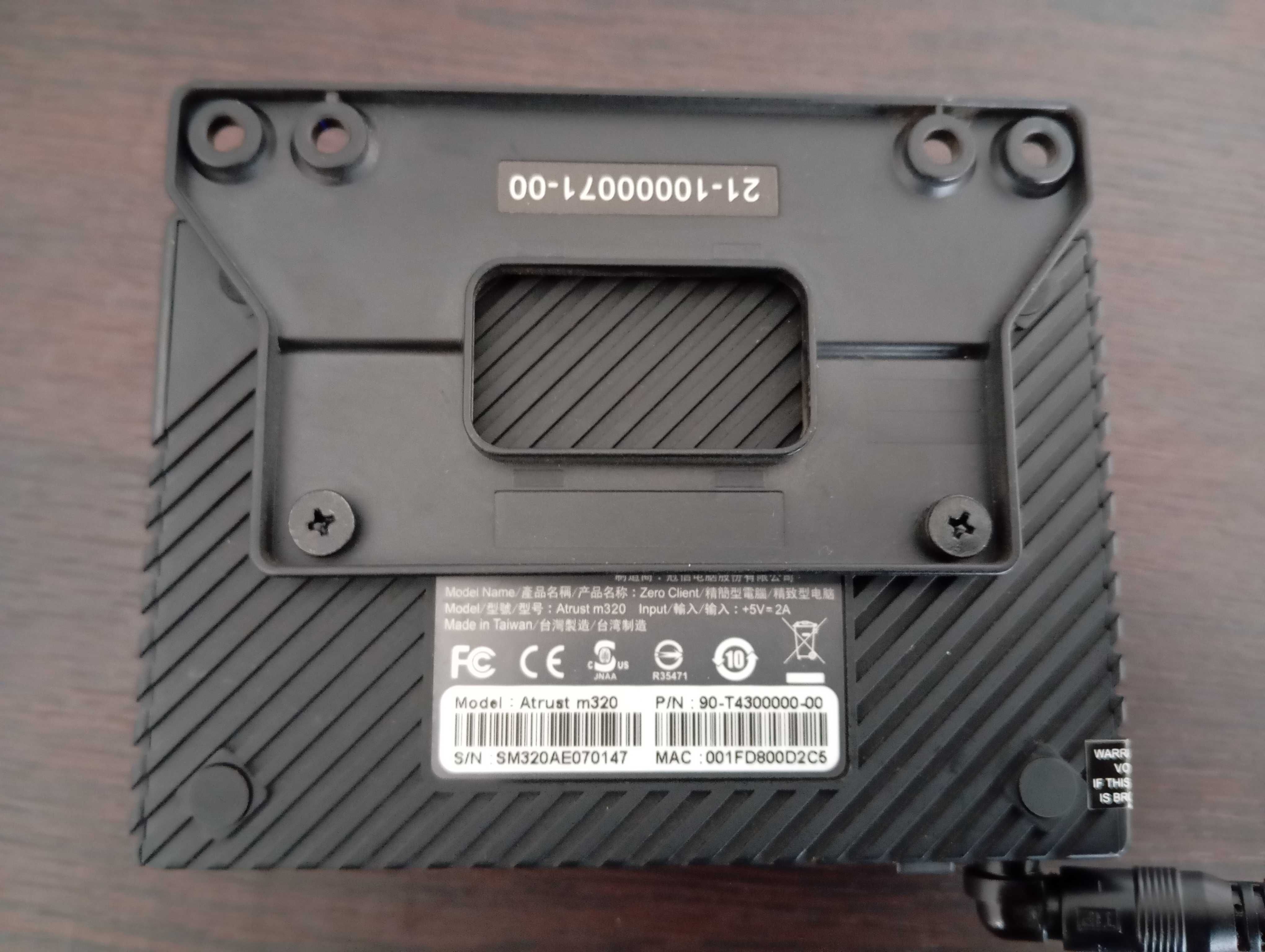 Atrust m320 is a zero client