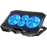Suport de Racire pt Laptop,4 Ventilatoare, Negru Ajustabil 7 Nivele