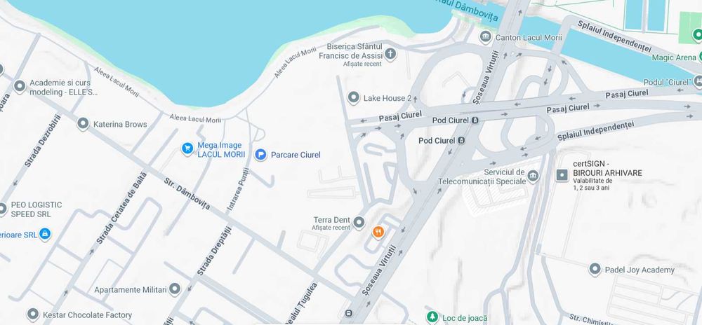 Locuri de parcare zona Virtutii/Ciurel