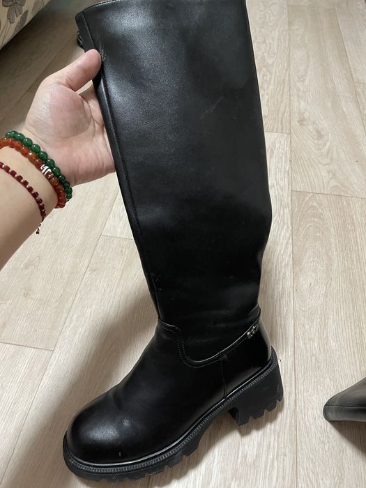 Сапоги чистая кожа 38 размер