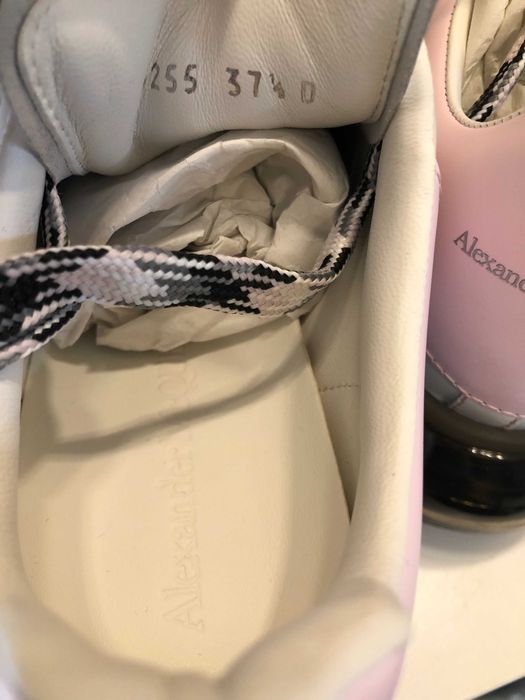 Alexander McQueen 37,5 new model clear sole, originali, full box