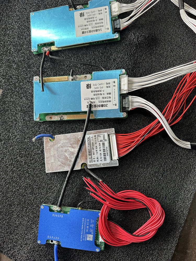 BMS платы 13s 16s 20s 30a 60a 80a с балансировкой