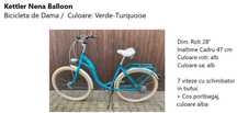 Kettler Bicicleta Dama Nena Baloon / Cadru L / 47 cm / 28 "