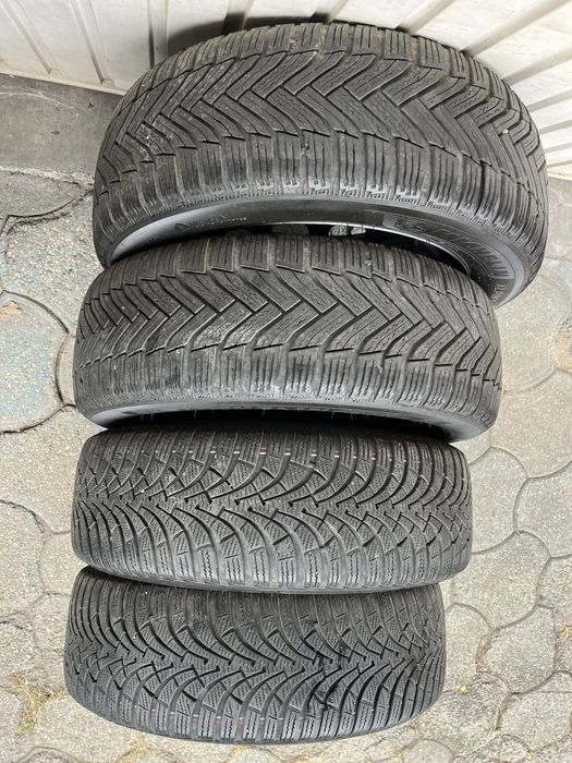 Jante otel 5x112mm, anvelope iarna 205/55 R16, Vw, Audi, Seat, Skoda