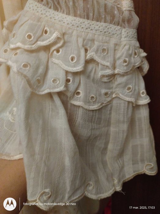 Rochiță, mărimea S, scurta, plaja, grosuță, in, broderie