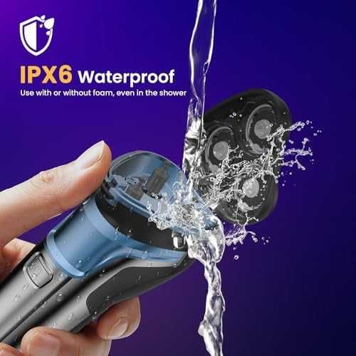 Нова Електрическа самобръсначка за мъже IPX7 360° плаваща глава тример