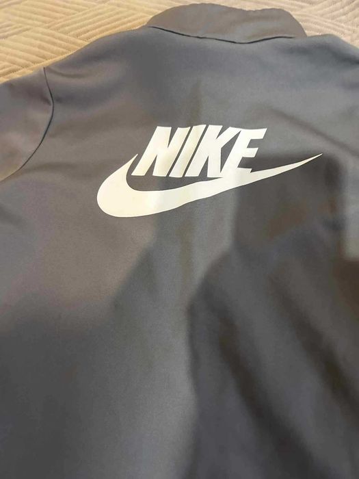 Nike - Спортен екип в цветен блок с цип, Сив, 137-147 CM