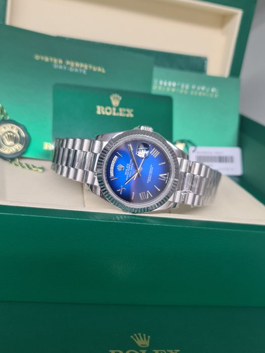 Pachet-Complet-Ceas-Rolex-Day-Date-Blue-Ombre-Acte-Cutie-Premium-Nou
