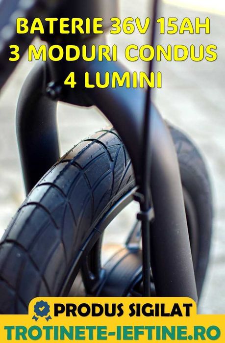 Trotineta Electrica A19, Motor 500W, Viteza 35km/h, Autonomie 60 km