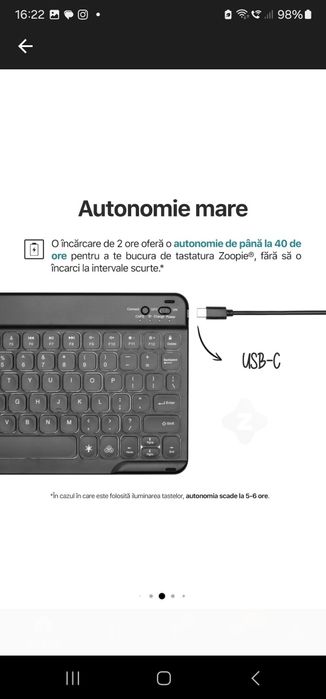 Husa Ipad 10 2022 Zoopie cu tastatura inclusa